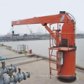 5T ship deck crane in harbor use